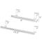 Basicwise Chrome Over the Door Extendable Towel Holder Rack for the Kitchen, Vanity, and Bathroom QI004451 - alternate 3